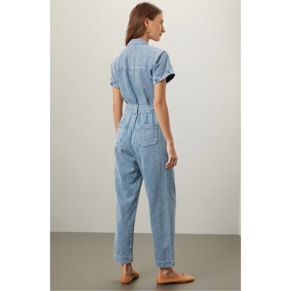 Splendid Erika Denim Jumpsuit size XL 💛 - Picture 4 of 13